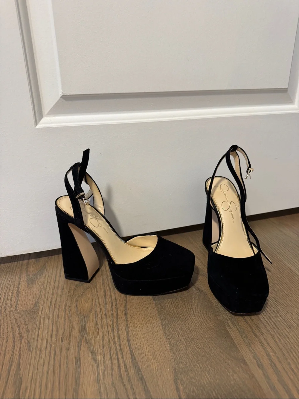 Jessica Simpson Black Platform High Heel Pumps